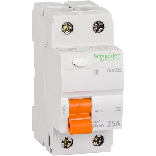 Schneider Electric Test Breaker 2 Pole, 25 A, 30ma- Saudi Suppler