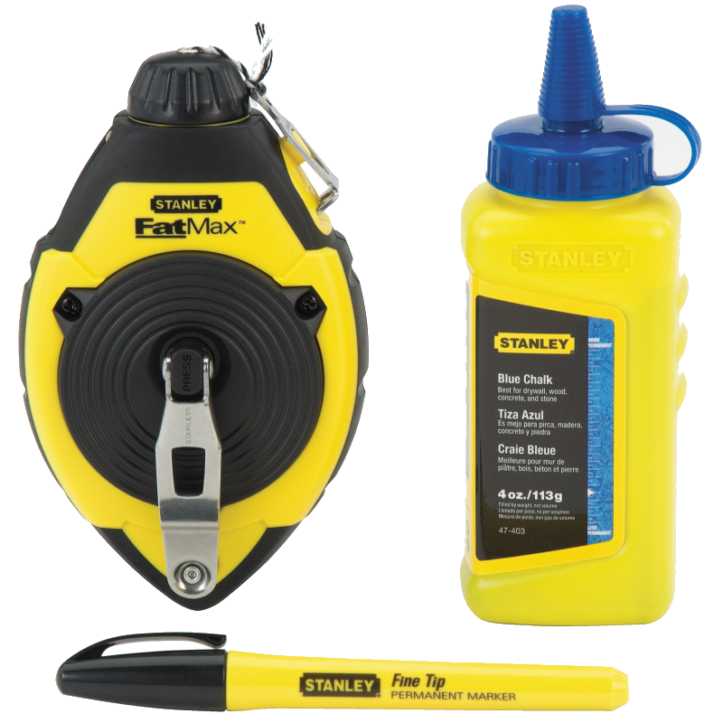 100 ft STANLEY® FATMAX® Chalk Line Reel Kit