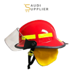 MSA Fire Helmet 660C Metro, Red, 4″ Face Shield – Saudi Supplier