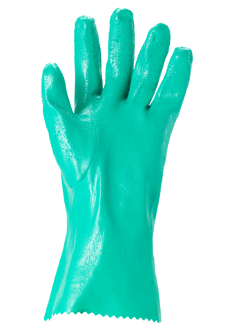 Solknit 39-122 Green gloves from ansell transparent background