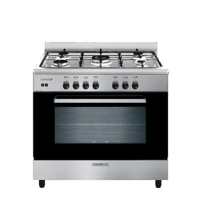 Glem Gas Cooker Size 90X60, 5 GB, Stainless Steel