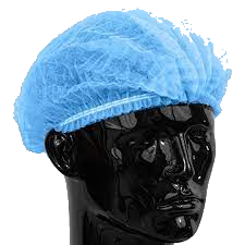 BLUE NONWOVEN MOB CAP 10*100PCS