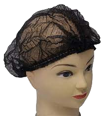 BLACK NONWOVEN MOB CAP 10*100PCS