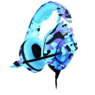 Onikuma, Wired pro gaming headset with mic, Blue Army