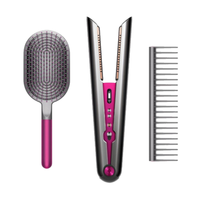 Dyson Corrale straightener, with styling set