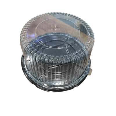 CAKE DOME 10'' BLACK+CLEAR LID 80PCS
