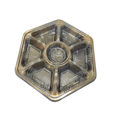 GOLDEN OCTANGLE SUSHI 40CM 7COMP 50PCS