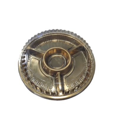 GOLDEN ROUND SUSHI 4COMP 28CM 100PCS