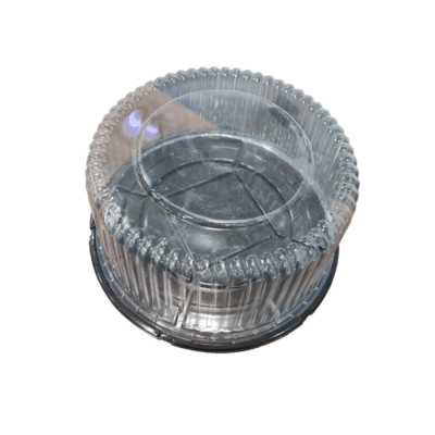 CAKE DOME 12'' BLACK+CLEAR LID 50PCS