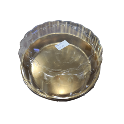 ROUND GOLDEN BASE W/DOME LID 26*8CM100PCS