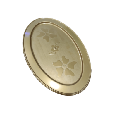 SMALL GOLDEN OVAL PLATES 30 PCS