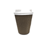 12OZ BROWN RIPPLE COFFEE CUP 1000PCS