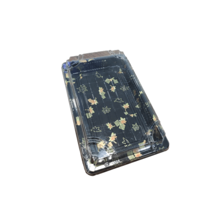 32OZ SUSHI CONT+LID WITH DESIGN 300PCS