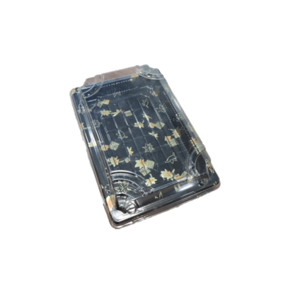 24OZ SUSHI CONT+LID WITH DESIGN 500PCS