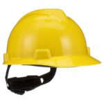 MSA V-Gard® Polyethylene Cap Style Hard Hat- Yellow