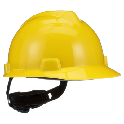 MSA V-Gard® Polyethylene Cap Style Hard Hat- Yellow