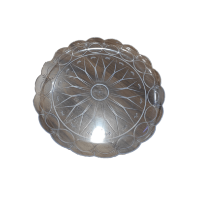 CLEAR ROUND PLATES 27 CM 10 KG