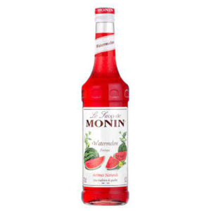 Monin Watermelon Syrup 1Ltr bottle with Bright red color from Saudi Supplier.