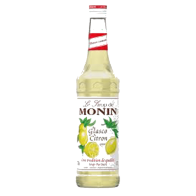 MONIN Lemon syrup 1Ltr bottle with Light Yellow color from Saudi Supplier.