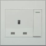 Single Switch + Socket 13 Amp LUXIFY White
