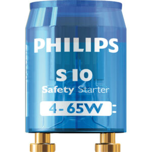 Philips S10 Safety Starter 4-65W in blue color on white background, With philips logo on white background from Saudi Supplier.