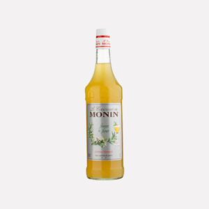 Monin Sweet and Sour Syrup 1Ltr bottle with Cloudy yellow color from Saudi Supplier.