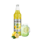 Monin Cloudy Lemonade syrup 1Ltr bottle with Dark Yellow color from Saudi Supplier.