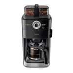Shop Philips Coffee Machine, Grind and Brew, 1.2L, 1000W, Black Metal Perfect Space-saving bean to cup coffee maker from Saudi Supplier.