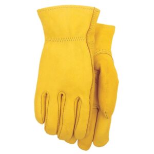 welding leather glove single palm mustard from Saudi Supplier
