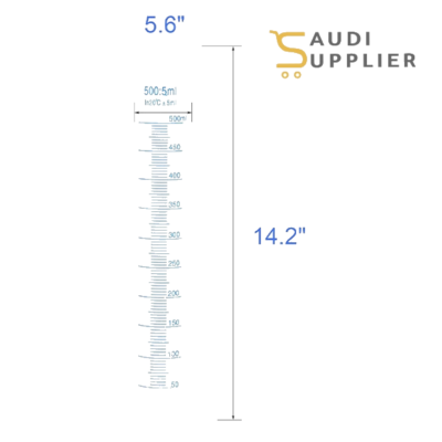 Measuring Cylinder 500ml - Saudi Supplier