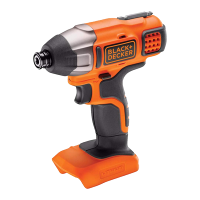Black & Decker 18 Volt Lightweight Cordless Impact Driver Orange and Black BDCIM18N-XJ (Battery Not Included)
