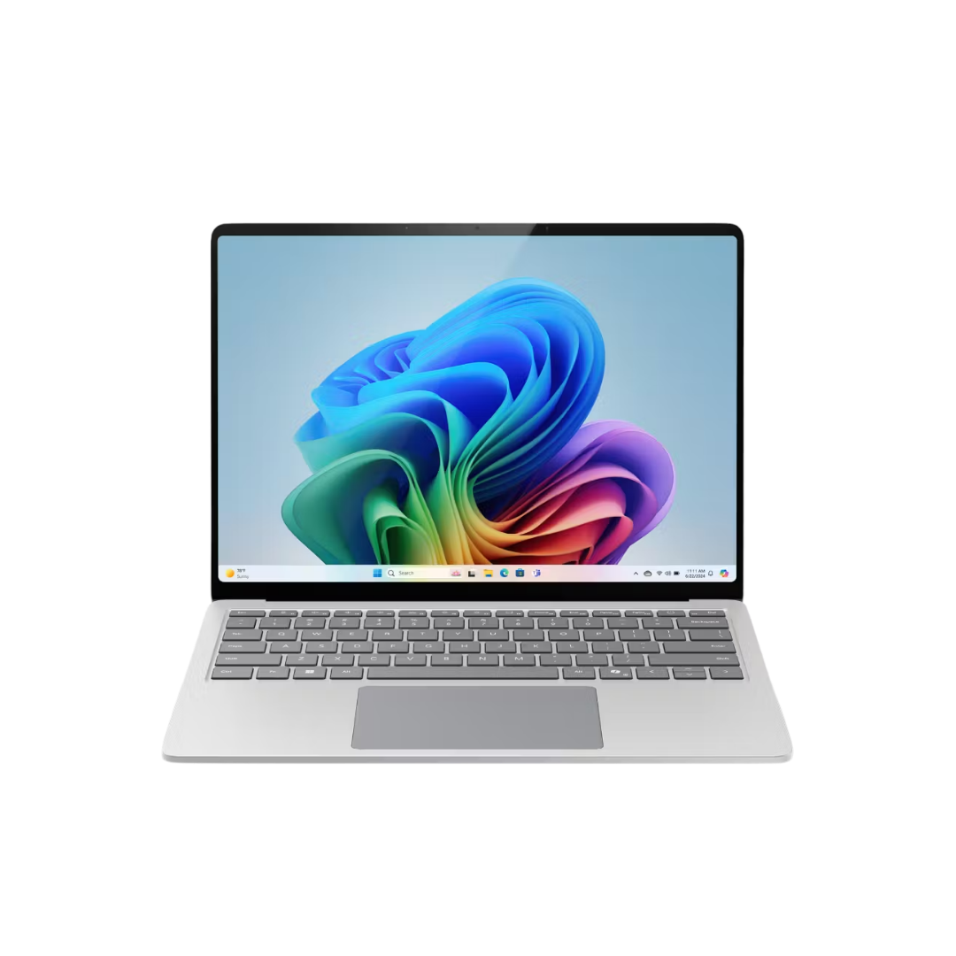 Laptop Microsoft Surface 7 Edition Copilot+ PC Snapdragon X Elite Processor, 16GB Ram, 512GB SSD, Qualcomm Adreno GPU, 15-inch Touch Display, Windows 11 Professional - Platinum